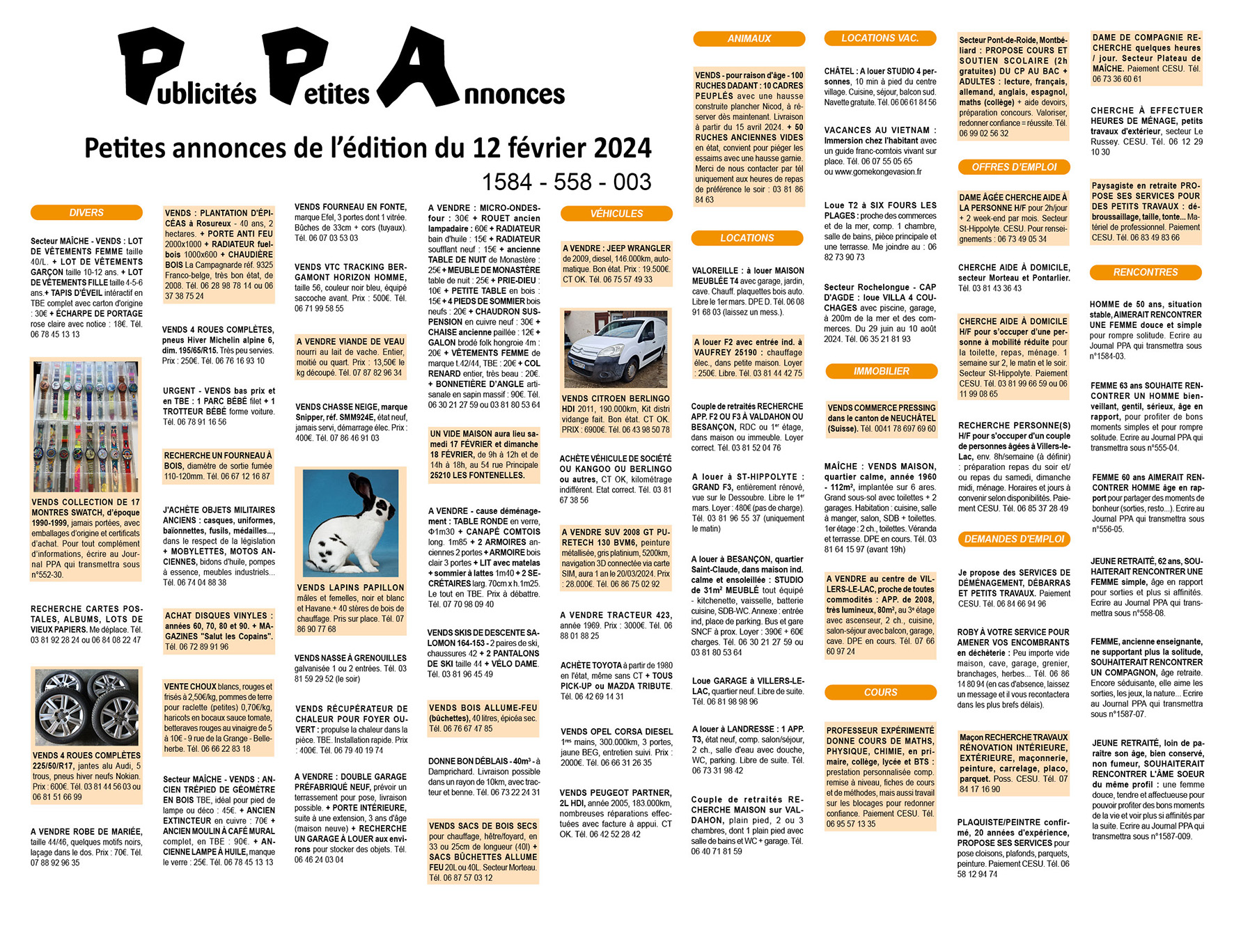 Petites annonces